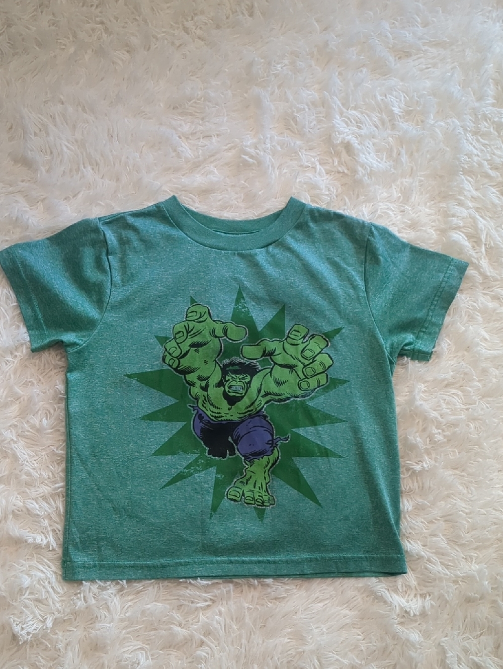 Marvel Teal Crewneck Kids T‑Shirt with White Logo